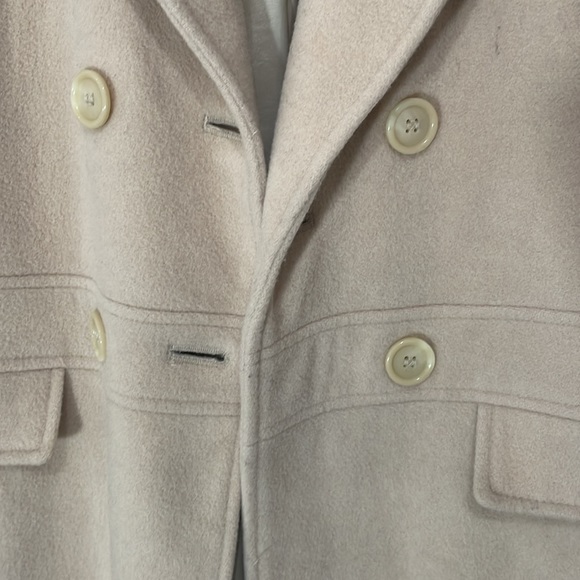 Beige Handmade buttoned wool coat size S - Picture 3 of 13